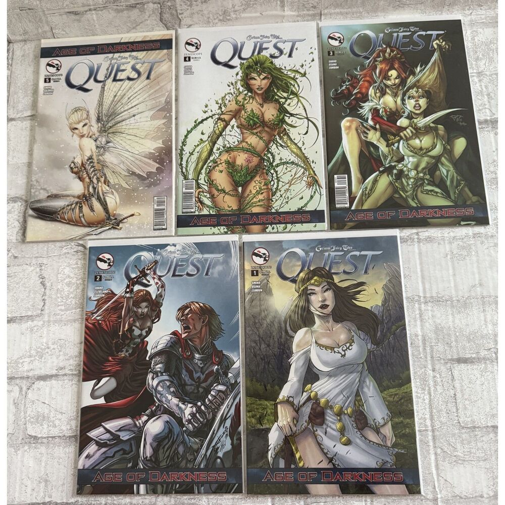 DC Comics Quest for Tomorrow Issues 1-5 Complete Set Vintage 90s Sci-Fi Lot